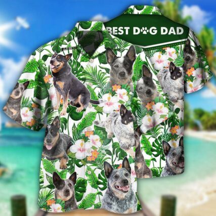 Australian Cattle Dog Tropical Floral - Hawaiian Shirt - Owl Ohh - Owl Ohh