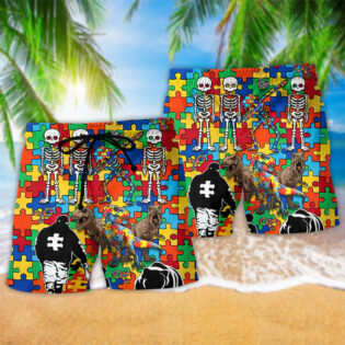 Autism Awareness It's OK To Be Different Color - Beach Short - Owl Ohh - Owl Ohh