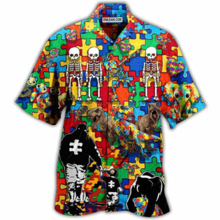 Autism Awareness It's OK To Be Different Dad And Son - Hawaiian Shirt - Owl Ohh - Owl Ohh