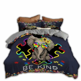 Autism Awareness Lovely Elephant - Bedding Cover - Owl Ohh - Owl Ohh