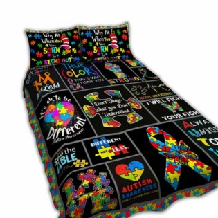 Autism Love Different Not Less - Bedding Cover - Owl Ohh - Owl Ohh