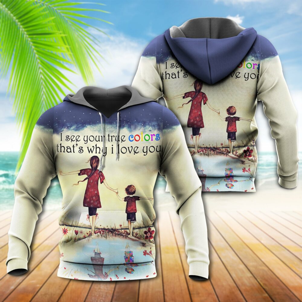 Autism True Colorful - Hoodie - Owl Ohh - Owl Ohh