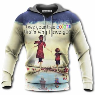 Autism True Colorful - Hoodie - Owl Ohh - Owl Ohh