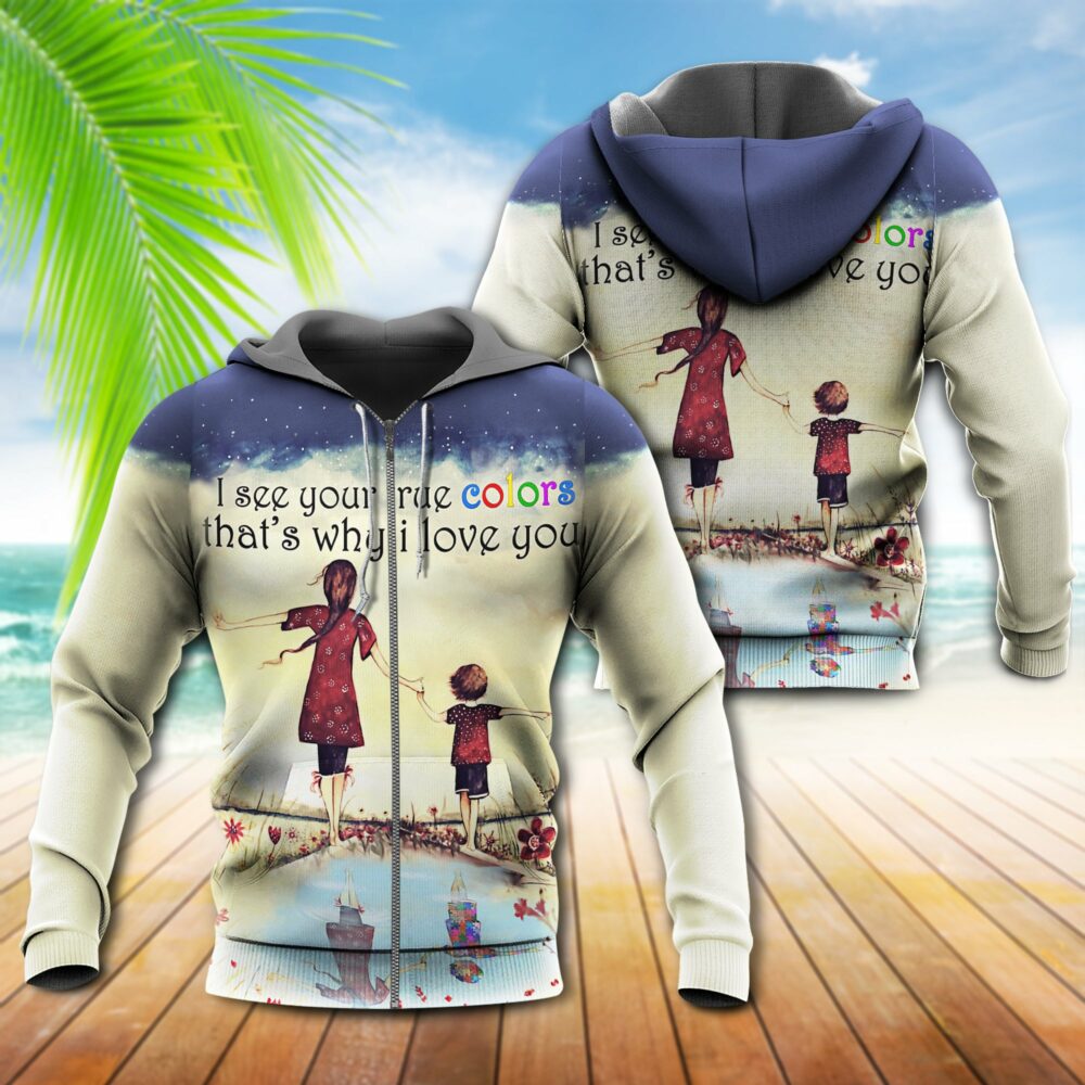Autism True Colorful - Hoodie - Owl Ohh - Owl Ohh