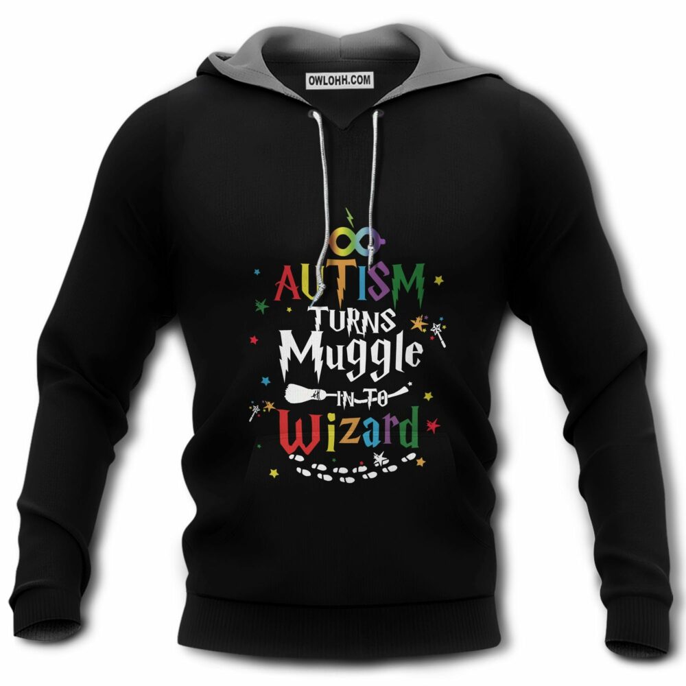 Autism Turns Muggle into Wizard - Hoodie - Owl Ohh - Owl Ohh