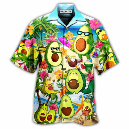 Avocado Chilling By The Beach - Hawaiian Shirt - Owl Ohh - Owl Ohh