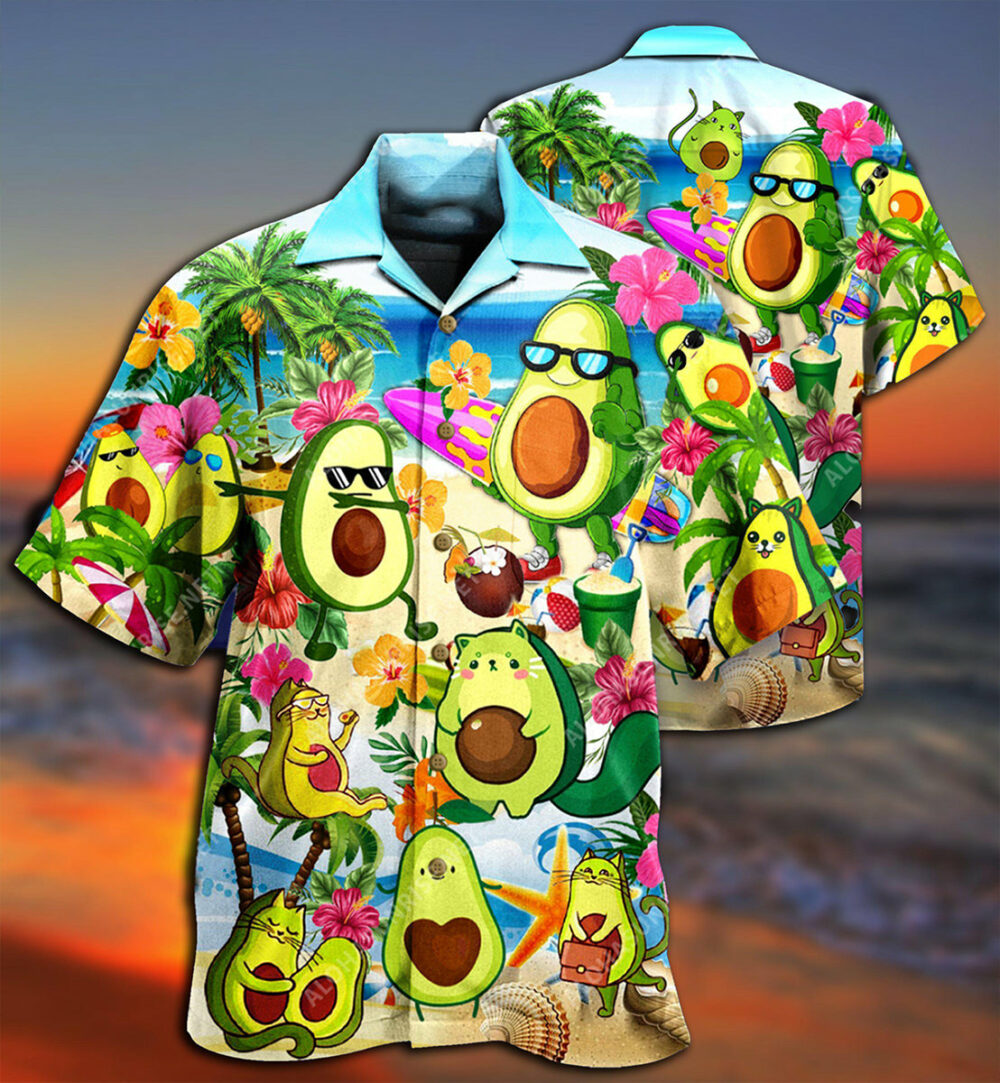 Avocado Chilling By The Beach - Hawaiian Shirt - Owl Ohh - Owl Ohh