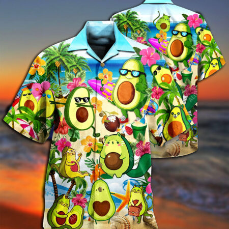 Avocado Chilling By The Beach - Hawaiian Shirt - Owl Ohh - Owl Ohh