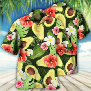Avocado Tropical Floral - Hawaiian Shirt - Owl Ohh for men and women, kids - Owl Ohh