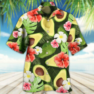 Avocado Tropical Floral - Hawaiian Shirt - Owl Ohh for men and women, kids - Owl Ohh