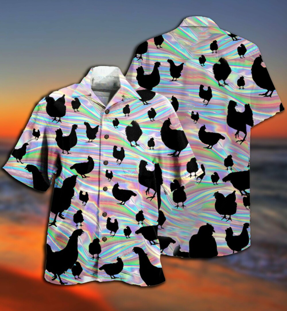 Chicken Awesome Style - Hawaiian Shirt - Owl Ohh - Owl Ohh