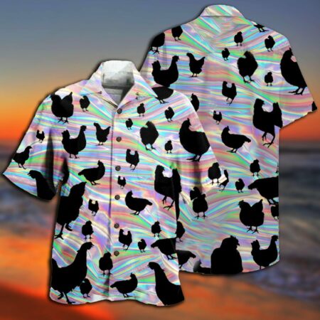 Chicken Awesome Style - Hawaiian Shirt - Owl Ohh - Owl Ohh