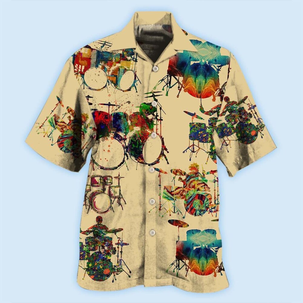 Drum Awesome Music Instrument - Hawaiian Shirt - Owl Ohh - Owl Ohh