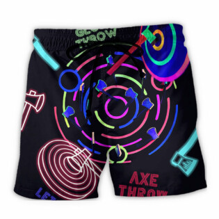 Axe Throwing Strong Neon - Beach Short - Owl Ohh - Owl Ohh