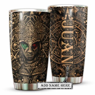 Aztec Mexico With Vintage Sign Personalized - Tumbler - Owl Ohh - Owl Ohh