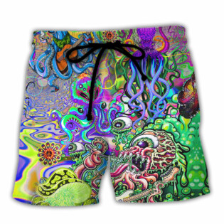 Hippie Octopus Love Music - Beach Short - Owl Ohh - Owl Ohh