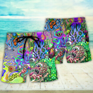 Hippie Octopus Love Music - Beach Short - Owl Ohh - Owl Ohh