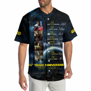 Star Wars 46 Years Anniversary - Baseball Jersey - Owl Ohh-Owl Ohh
