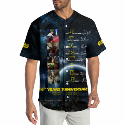 Star Wars 46 Years Anniversary - Baseball Jersey - Owl Ohh-Owl Ohh