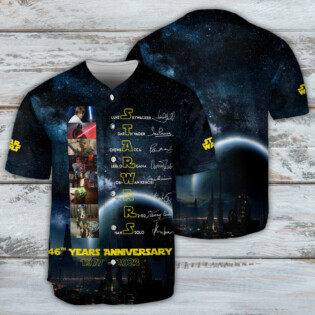 Star Wars 46 Years Anniversary - Baseball Jersey - Owl Ohh-Owl Ohh
