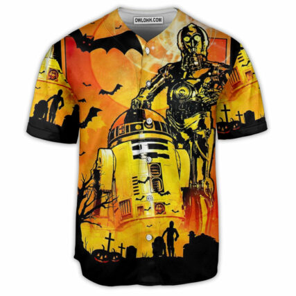 Starwars Halloween R2-D2 and C-3PO Appear - Baseball Jersey