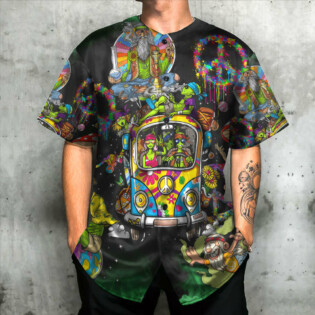 Hippie Smokey Life Art - Baseball Jersey - Owl Ohh - Owl Ohh