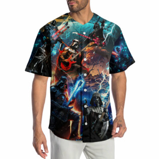 Starwars Darth Vader Playing Guitar - Baseball Jersey