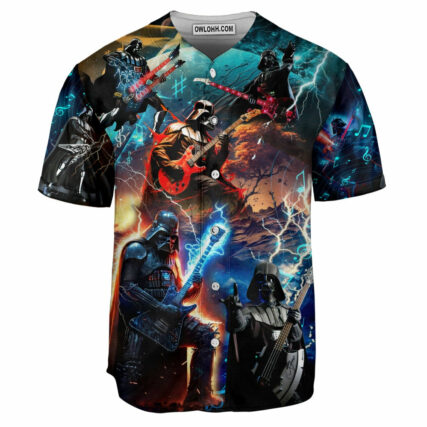 Starwars Darth Vader Playing Guitar - Baseball Jersey