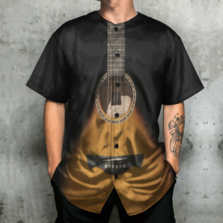 Guitar Style Vintage Music Guitarist - Baseball Jersey - Owl Ohh - Owl Ohh