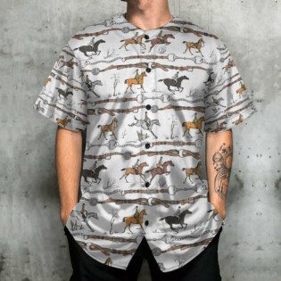 Horse Racing Born To Ride - Baseball Jersey - Owl Ohh - Owl Ohh