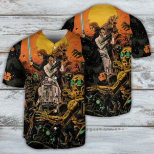Starwars Halloween Return To Mustafar In Ghosts Of Vader’s Castle - Baseball Jersey
