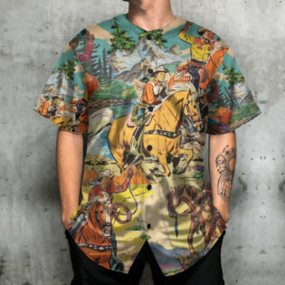 Horse Racing Art Style - Baseball Jersey - Owl Ohh - Owl Ohh