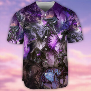 Dragon Skull Love Life Violet - Baseball Jersey - Owl Ohh - Owl Ohh