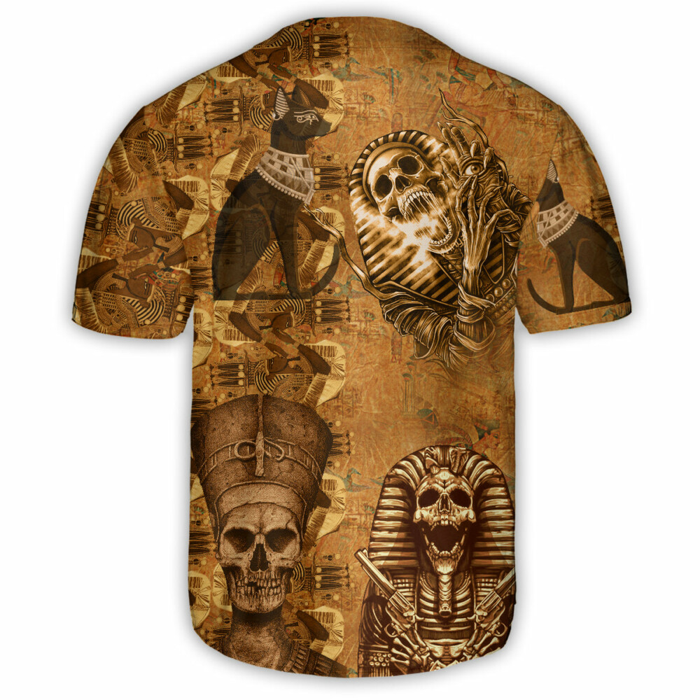 Egypt Skull Vintage Classic - Baseball Jersey - Owl Ohh - Owl Ohh