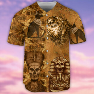 Egypt Skull Vintage Classic - Baseball Jersey - Owl Ohh - Owl Ohh