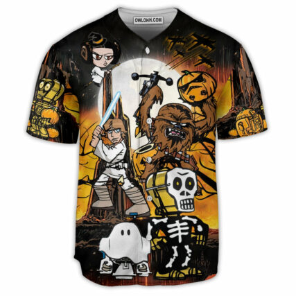 Starwars Halloween Spooky Star Wars Comics - Baseball Jersey