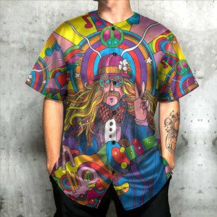 Hippie Rock Music Lover Heal Soul - Baseball Jersey - Owl Ohh - Owl Ohh