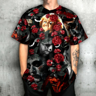 Halloween Horror Movie All Star Tropical Style - Baseball Jersey - Owl Ohh-Owl Ohh