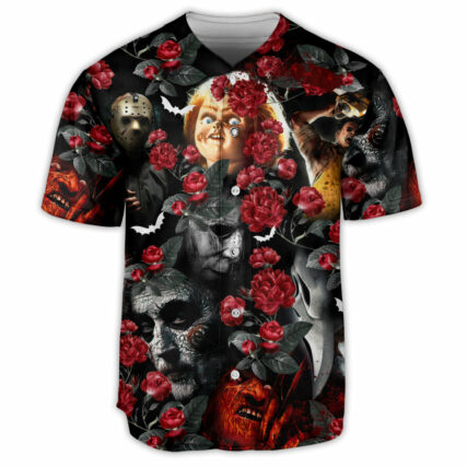 Halloween Horror Movie All Star Tropical Style - Baseball Jersey - Owl Ohh-Owl Ohh