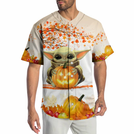 Starwars Halloween Baby Yoda Tricks Or Treat - Baseball Jersey