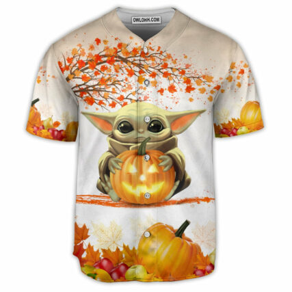 Starwars Halloween Baby Yoda Tricks Or Treat - Baseball Jersey