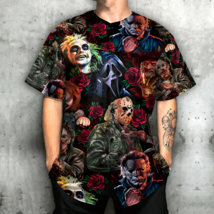 Halloween Horror Movie Scary Tropical Style - Baseball Jersey - Owl Ohh-Owl Ohh