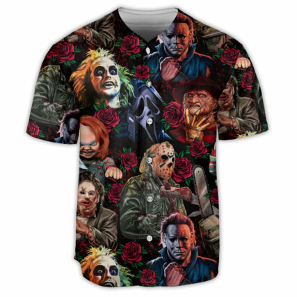 Halloween Horror Movie Scary Tropical Style - Baseball Jersey - Owl Ohh-Owl Ohh