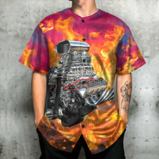 Hot Rod Loving The Road And Fire - Baseball Jersey - Owl Ohh - Owl Ohh