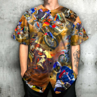 Motorcycle Art Lover Style - Baseball Jersey - Owl Ohh - Owl Ohh