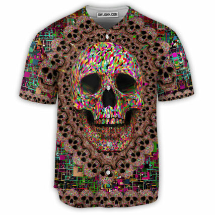 Skull Amazing Smiling - Baseball Jersey - Owl Ohh - Owl Ohh