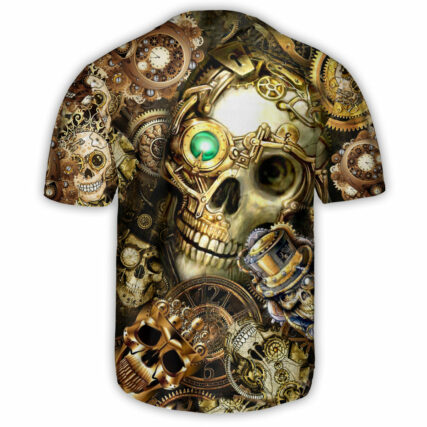Skull Amazing Steampunk - Baseball Jersey - Owl Ohh - Owl Ohh