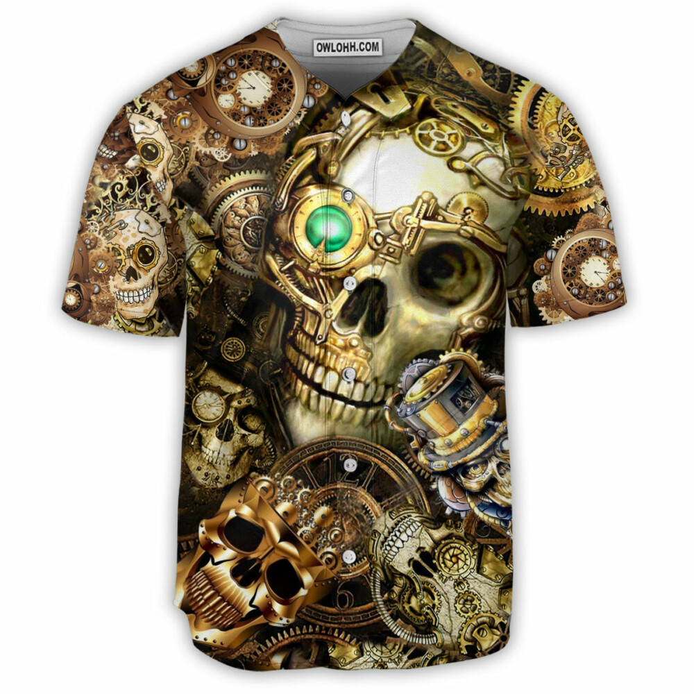 Skull Amazing Steampunk - Baseball Jersey - Owl Ohh - Owl Ohh
