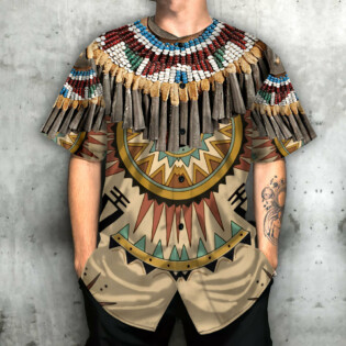 Native American Art Colorful - Baseball Jersey - Owl Ohh - Owl Ohh