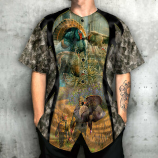 Hunting Turkey Forest Hunting Lover - Baseball Jersey - Owl Ohh - Owl Ohh